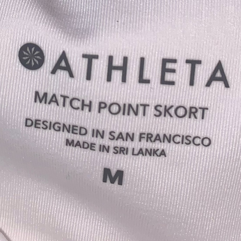 Athleta White Match Point Tennis Skort - Picture 3 of 5